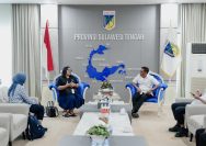 Gubernur Sulawesi Tengah, Dr. H. Anwar Hafid, M.Si., menerima audiensi Direktur Direktorat Riset, Inovasi, dan Dampak Sosial MNC University, Dr. Humiras Betty M. Sihombing, M.Pd., di Palu, Rabu (14/10/2026) | Foto: Ist